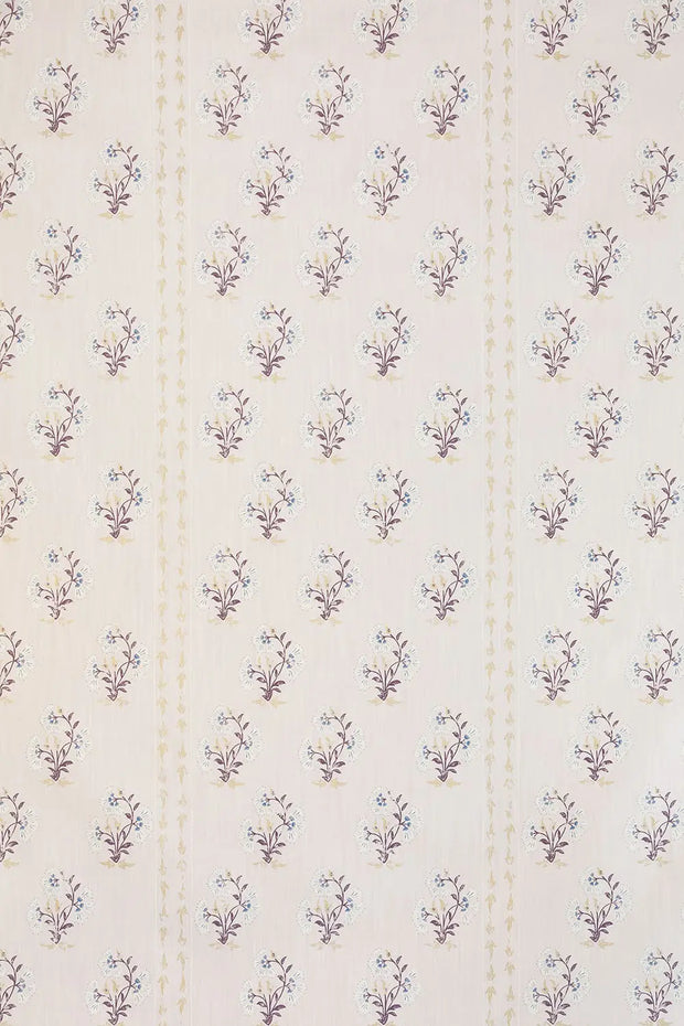 Rajasthani Plaster - Maharani Block Print Fabric - Cotton Linen Blend | Supply Showroom
