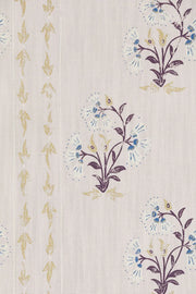 Rajasthani Plaster - Maharani Block Print Fabric - Cotton Linen Blend | Supply Showroom