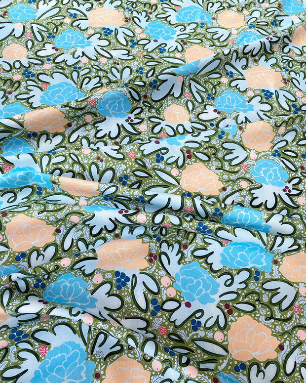 Jade - Green Linen Cotton Blend Fabric - Premium Quality | Supply Showroom