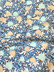 Jade - Blue Linen Cotton Blend Fabric - Premium Quality | Supply Showroom