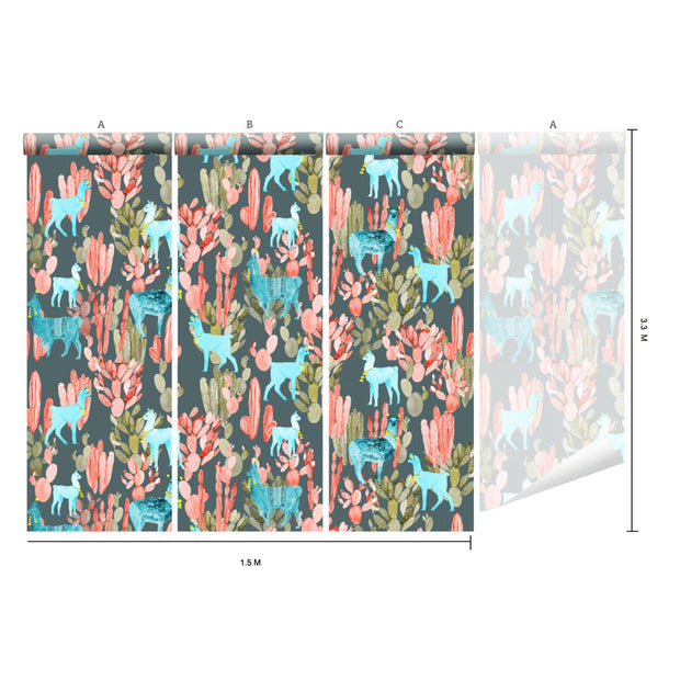 Coral Lamas on Dark Green - WP