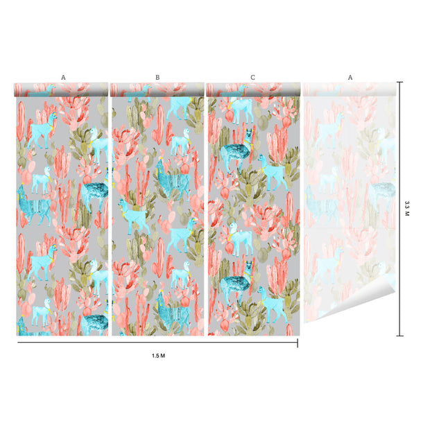 Coral Lamas on Light Grey - WP