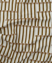 Sienna Anni Stripe Fabric – Oatmeal Linen Blend, 136cm Wide | Supply Showroom