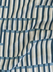 Tide Anni Stripe Fabric – Oatmeal Linen Blend, 136cm Wide | Supply Showroom