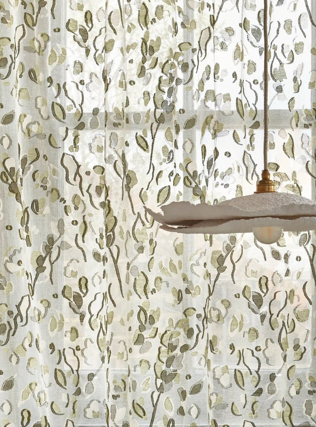 Fern Fabric - Abigail Sheer | Sheer Cotton Madras | Supply Showroom