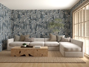 Midnight Oasis Club Paradise Wallpaper – Clay Coated, Sold by Yard