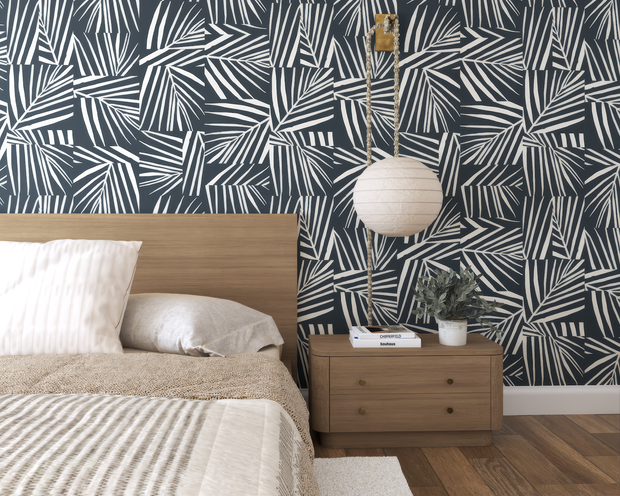 Midnight Oasis Club Paradise Wallpaper – Clay Coated, Sold by Yard
