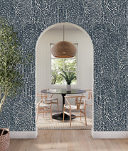 Moonflower Garden Party Wallpaper – Panels, 54” Width, Clay Coated