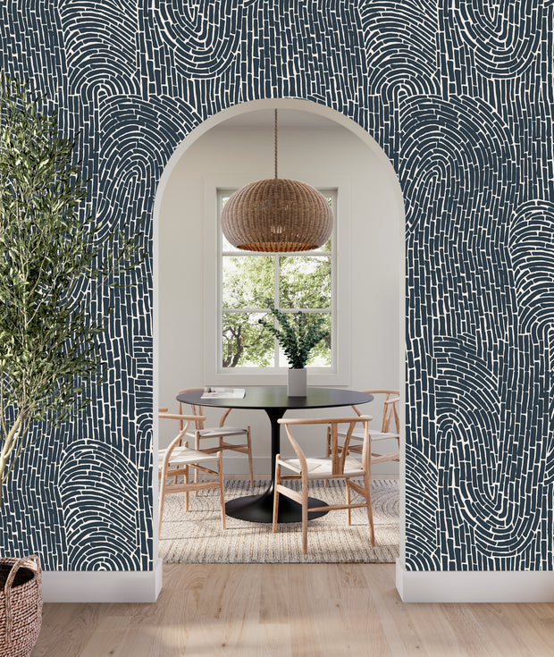 Moonflower Garden Party Wallpaper – Panels, 54” Width, Clay Coated