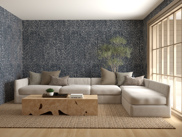 Moonflower Garden Party Wallpaper – Panels, 54” Width, Clay Coated