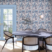 Flower Bed Wallpaper – Blush | Soft Elegant Floral Wall Mural Roll