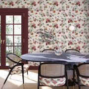 Flowery Fields Wallpaper – Warm | Elegant Floral Wall Mural by Roll