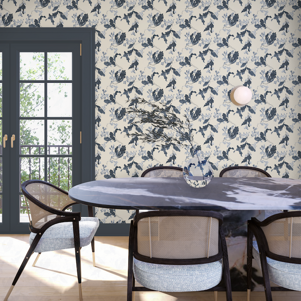 Oak Leaf Ecru Wallpaper – Nature Inspired Double Roll