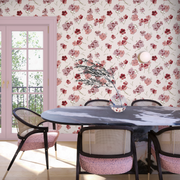 Shirley’s Room Blush Wallpaper – Classic Floral, Double Roll
