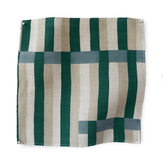 Mallard Anni Stripe Fabric – Oatmeal Linen Blend, 136cm Wide | Supply Showroom