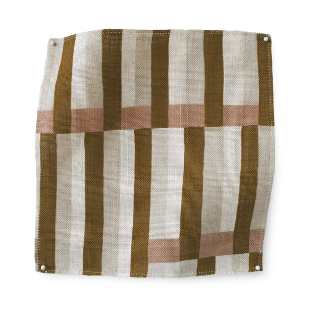 Sienna Anni Stripe Fabric – Oatmeal Linen Blend, 136cm Wide | Supply Showroom