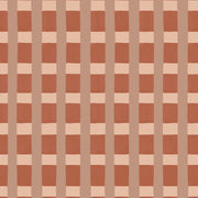 A close-up view of a wallpaper with a checkered pattern featuring dusty rose and pink shades - Brick Wallpaper | Arty Check, Eco Non Woven, 52cm Trimmed, 10m Roll
