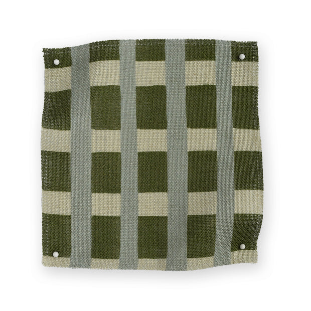 Birch Fabric - Arty Check | Oatmeal Linen Blend | Supply Showroom