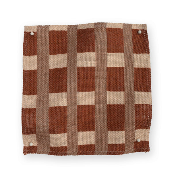 Brick Fabric - Arty Check | Oatmeal Linen Blend | Supply Showroom