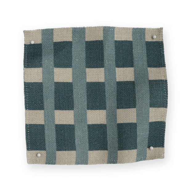 Shore Fabric - Arty Check | Oatmeal Linen Blend | Supply Showroom