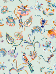 Bee Eater Wallpaper – Duck Egg & Persimmon | Sarah Gordon Designer WP