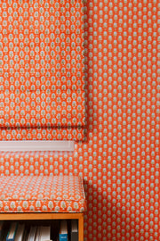 Red Clay - Periwinkle Fabric - Hand Blocked Linen Cotton | Supply Showroom