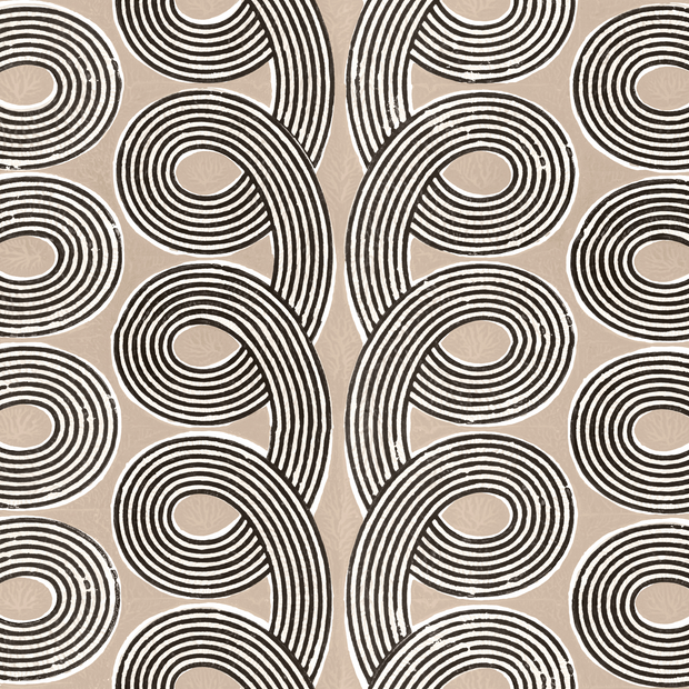 Licorice Loops Wallpaper – Non Woven Fibre | Sold by Yard