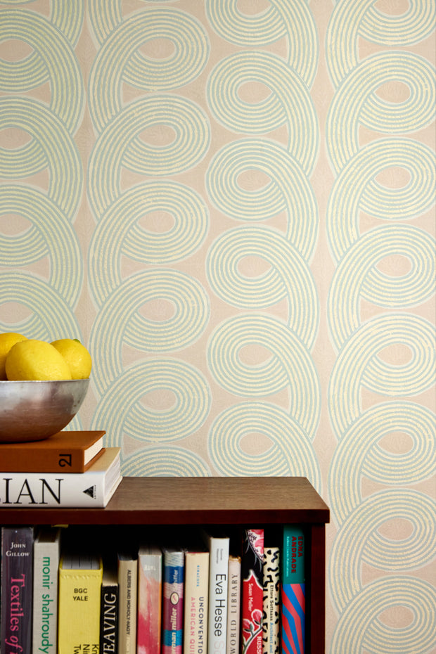 Field Loops Wallpaper – Clay Coat | Sold by Yard