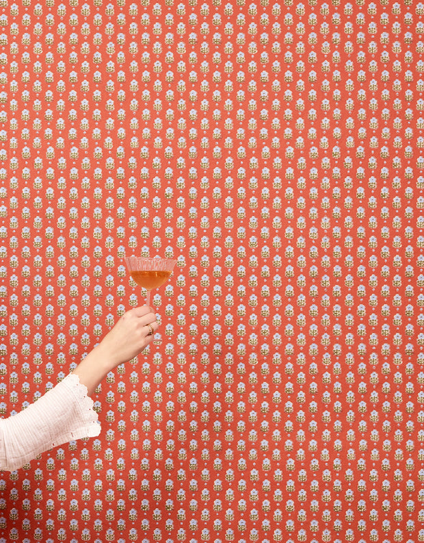 Red Clay Periwinkle Wallpaper – Non Woven Fibre | Yard