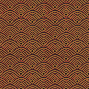 A wallpaper with a geometric pattern featuring a combination of black, brown, and red colors - Russet Valley Dot Wallpaper – Non Woven Fibre | By Yard