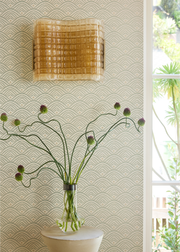 Sage Valley Dot Wallpaper – Clay Coat | Sold by Yard