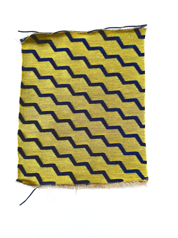 Blue/Yellow Fabric – Buzz (Reversible), Nylon & Cotton Blend, 136cm Width