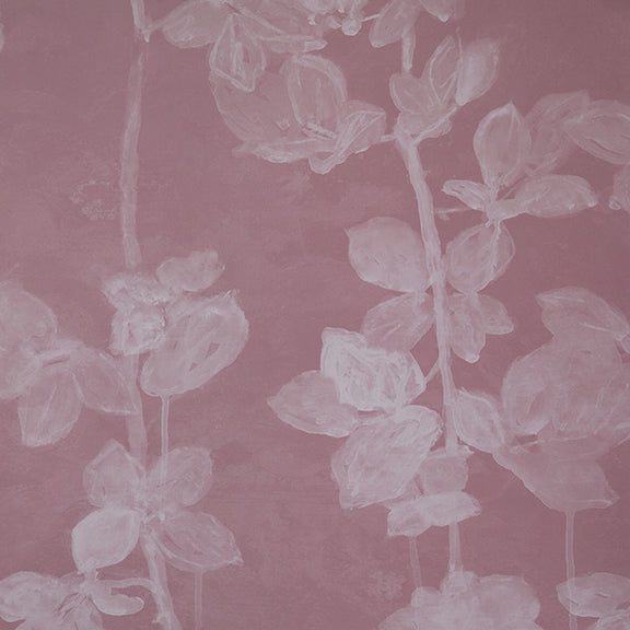 Ballet Slipper Blackberry Brambles Wallpaper – Yard, 54" Width, 62.5" Repeat