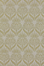 Artichoke Thistle Linen-Cotton Fabric – Gold | 140cm Width, 18" Repeat