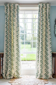 Green Oak Leaves Fabric – Cotton-Linen | Supply Showroom
