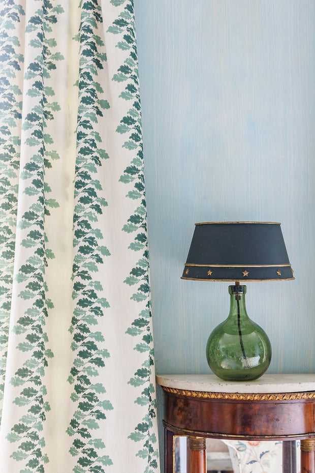 Green Oak Leaves Fabric – Cotton-Linen | Supply Showroom