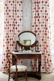 Patchwork Rose Quilted Harlequin Fabric – Cotton-Linen | Supply Showroom