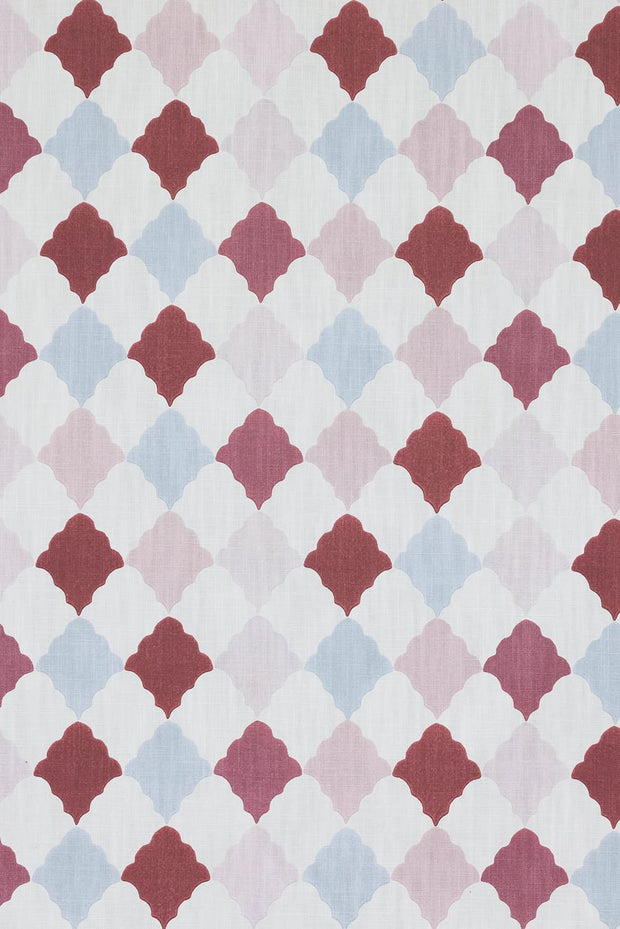 Patchwork Rose Quilted Harlequin Fabric – Cotton-Linen | Supply Showroom
