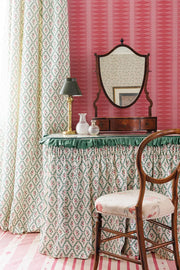 Vintage Cream Wild Strawberry Trellis Fabric – Cotton-Linen | Supply Showroom