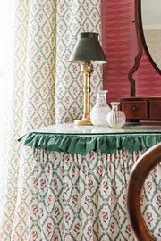 Vintage Cream Wild Strawberry Trellis Fabric – Cotton-Linen | Supply Showroom