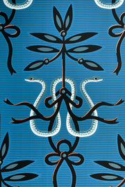 Bee’s Knees Emily Spinach Wallpaper – 27" Roll, Straight Match, Bold Design