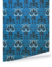 Bee’s Knees Emily Spinach Wallpaper – 27" Roll, Straight Match, Bold Design