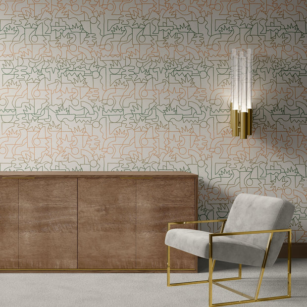 Desert Brush Wallpaper | Stargazing by Yard, 27" Trimmed, 5-Yard Minimum
