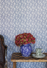 Calico Wallpaper – Navy | Burleigh x Barneby Gates Collaboration