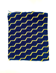 Blue/Yellow Fabric – Buzz (Reversible), Nylon & Cotton Blend, 136cm Width