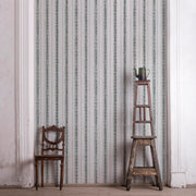 Treetops - Canavese Stripe Wallpaper - Grasscloth, Straight Match | Supply Showroom