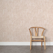 Wooden chair against a patterned wallpaper background - Silk – Cloudburst Wallpaper | Half Drop Match | 28" Trimmed | By Yard