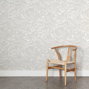 Silver – Tempest Wallpaper | 28" Trimmed Width | Half-Drop Match