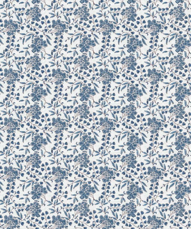 Cherry Blossom Indigo Ivory Wallpaper – 10m Roll, 61.5cm