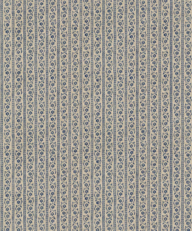 Daisy Chain Indigo Natural Wallpaper – 10m Roll, 61.5cm